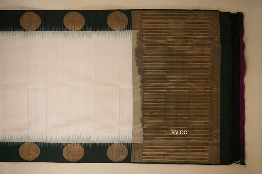 light weight kanchipuram silk saree  paloo