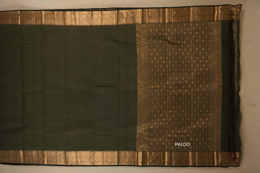 light weight kanchipuram silk saree  paloo