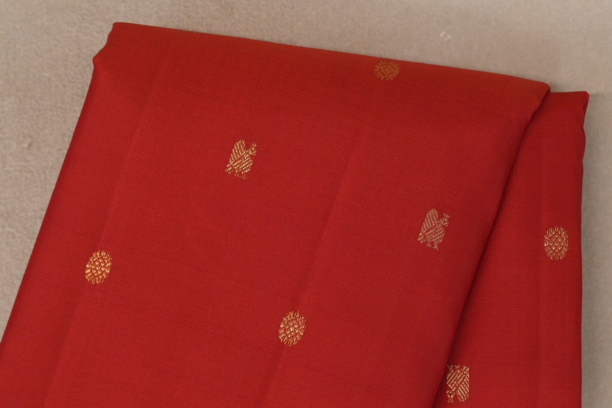 Chilli Red with Maroon with Rani Pink Selvedge Borders Vintage Kanjivaram Silk Saree body
