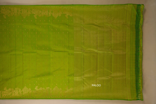 light weight kanchipuram silk saree paloo