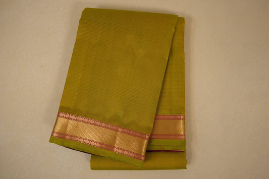 Mehendi green light weight kanchipuram silk saree 