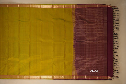 light weight kanchipuram silk saree paloo