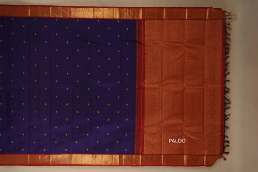 vintage kanjivaram silk saree paloo