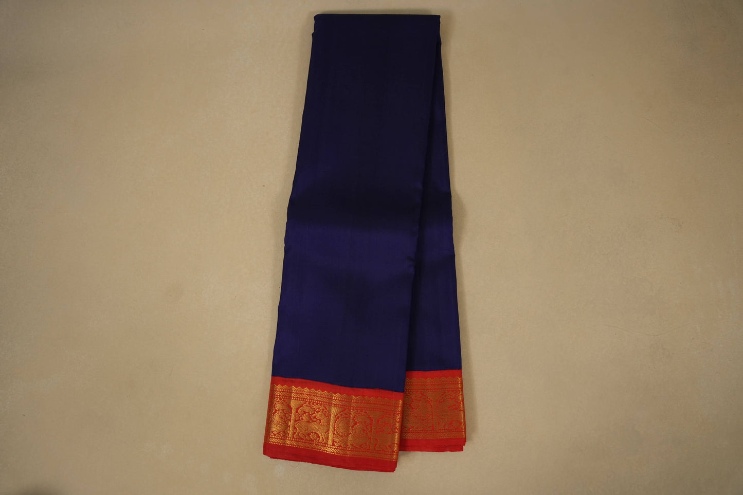 Blue kanchipuram Silk Saree