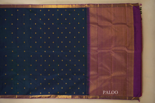  Vintage Kanjivaram Silk Saree paloo