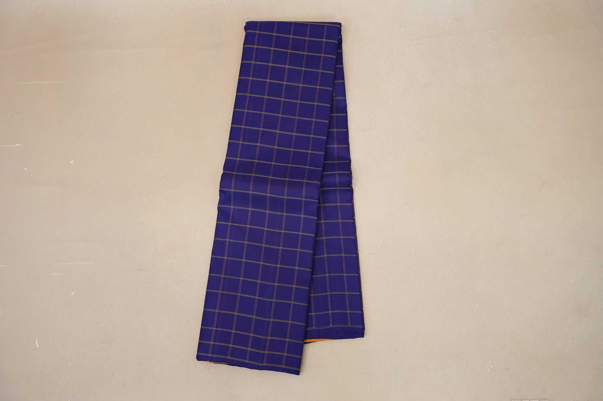Royal Blue Borderless Vintage Kanjivaram Silk Saree online