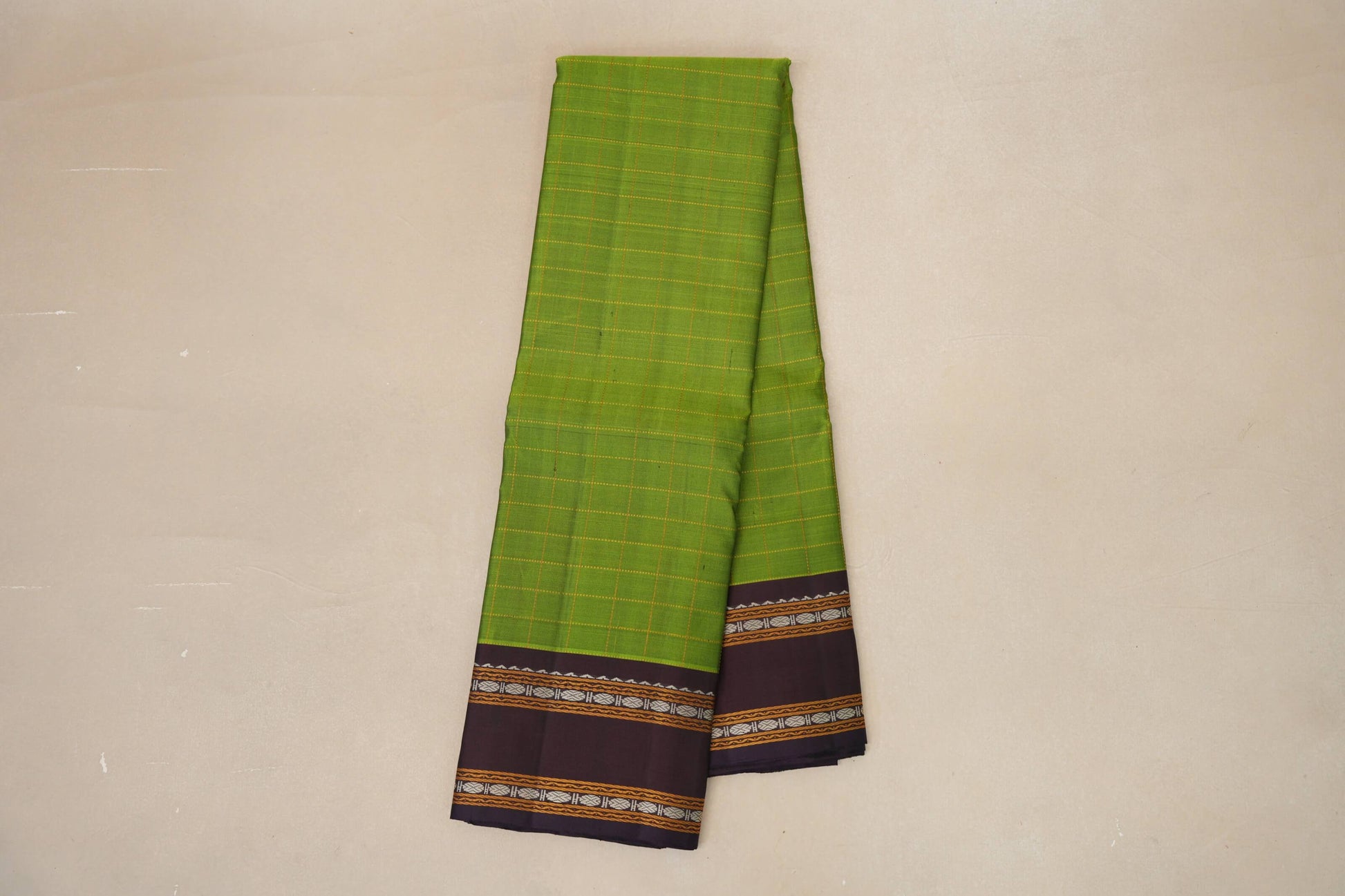  Parrot Green Vintage Kanjivaram Silk Saree online