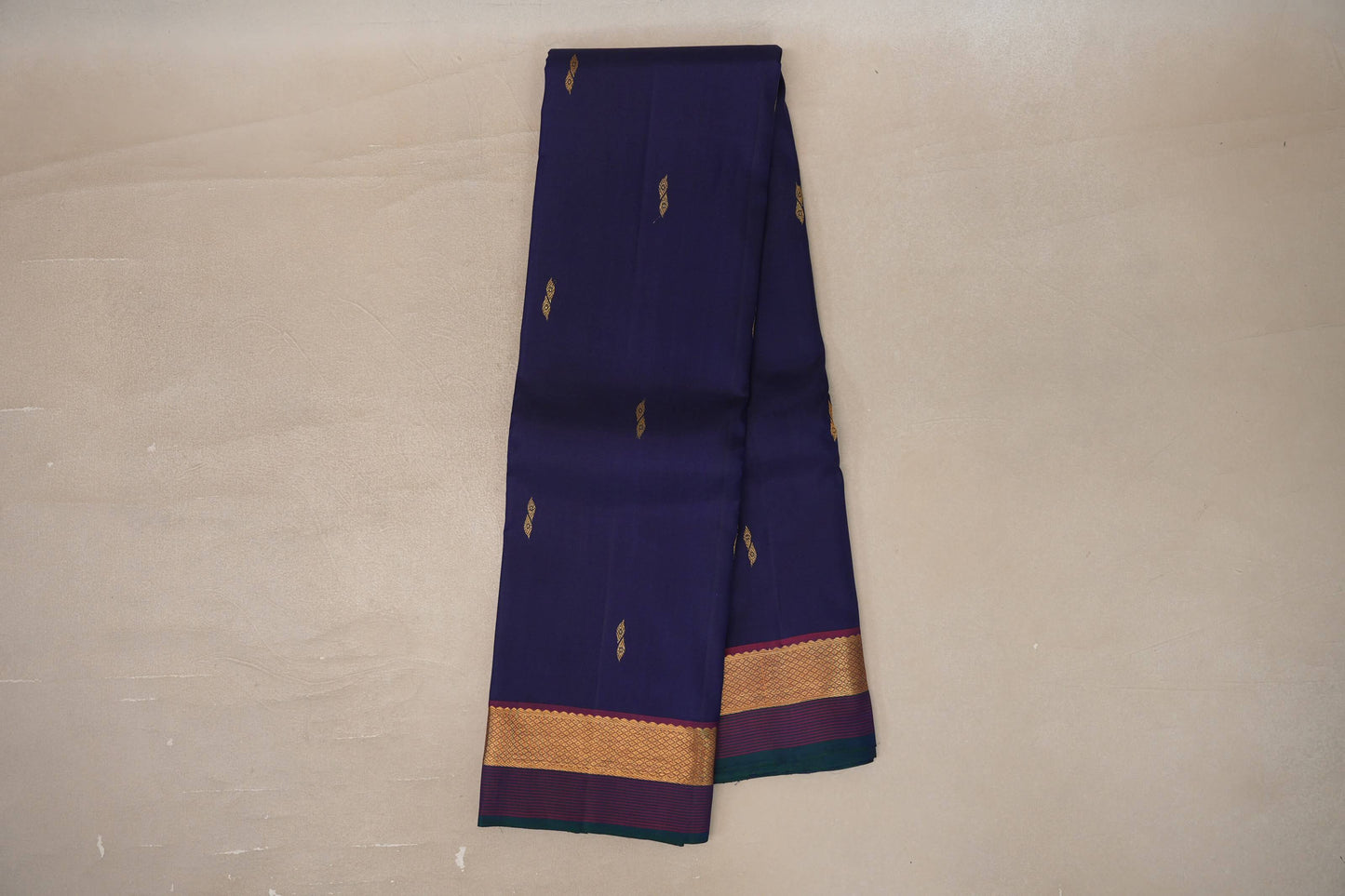 Deep blue Vintage Kanjivaram Silk Saree