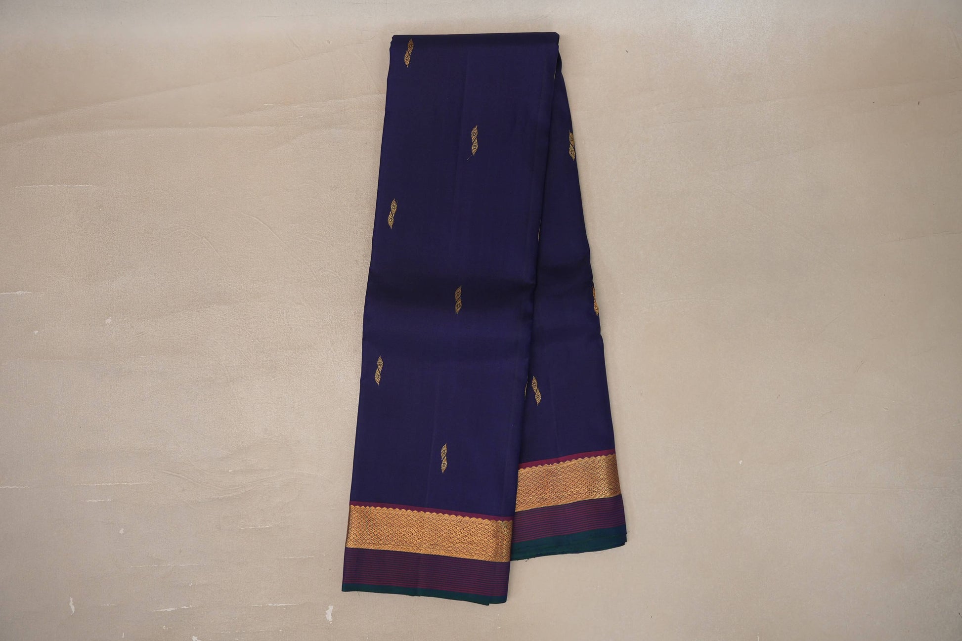 Deep blue Vintage Kanjivaram Silk Saree
