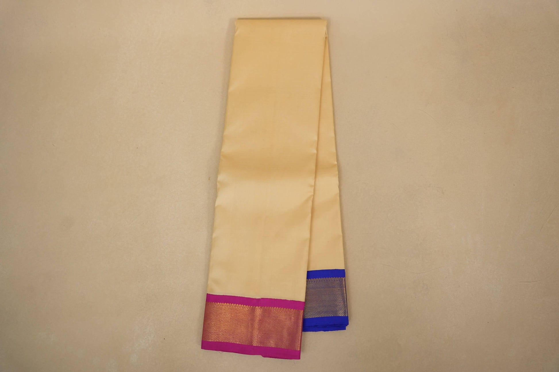 Off White Vintage kanchipram Silk Saree