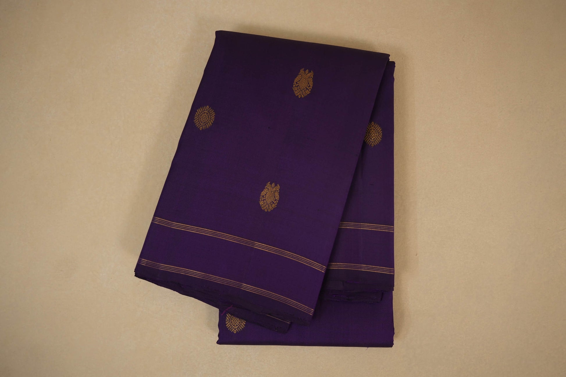 Dark Purple Kanjivaram Silk Saree