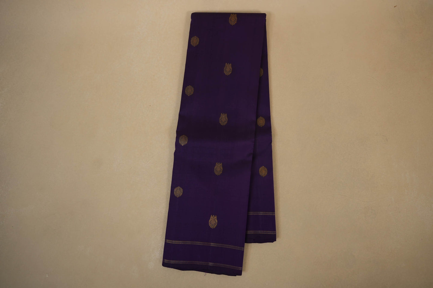 Dark Purple vintage Kanjivaram Silk Saree