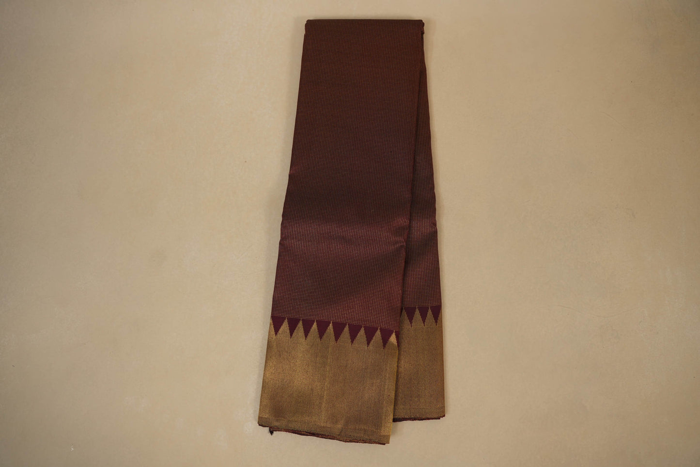Deep Maroon Kanjivaram Silk Saree 