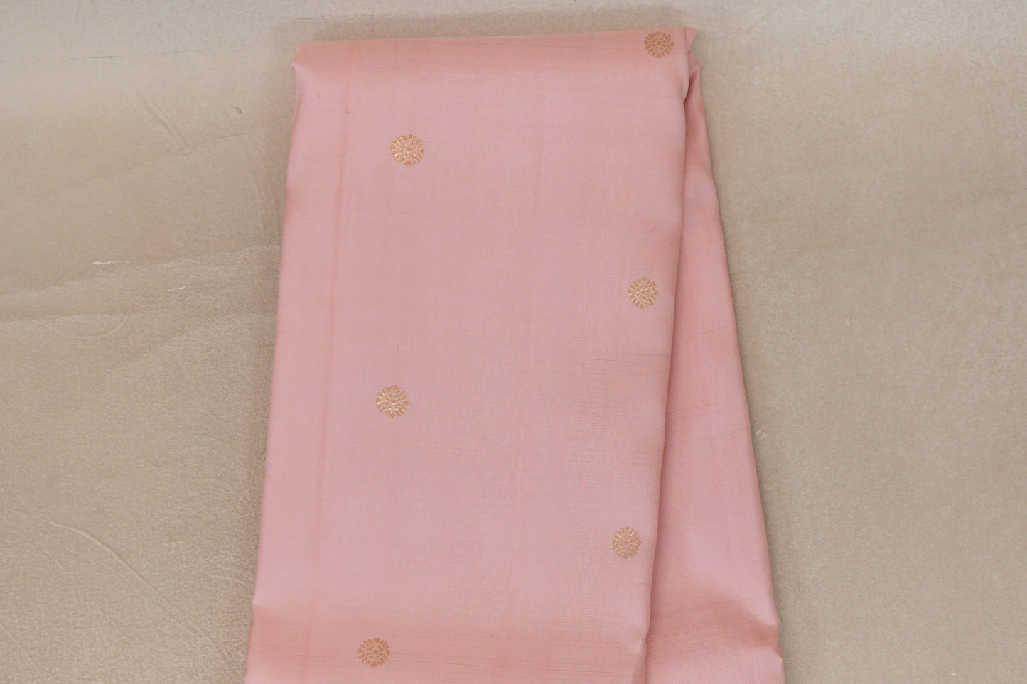 Baby Pink with Light Sky Blue Borders Vintage Kanjivaram Silk Saree body