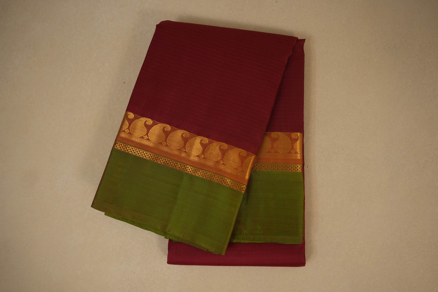 maroon kanjivaram silk saree