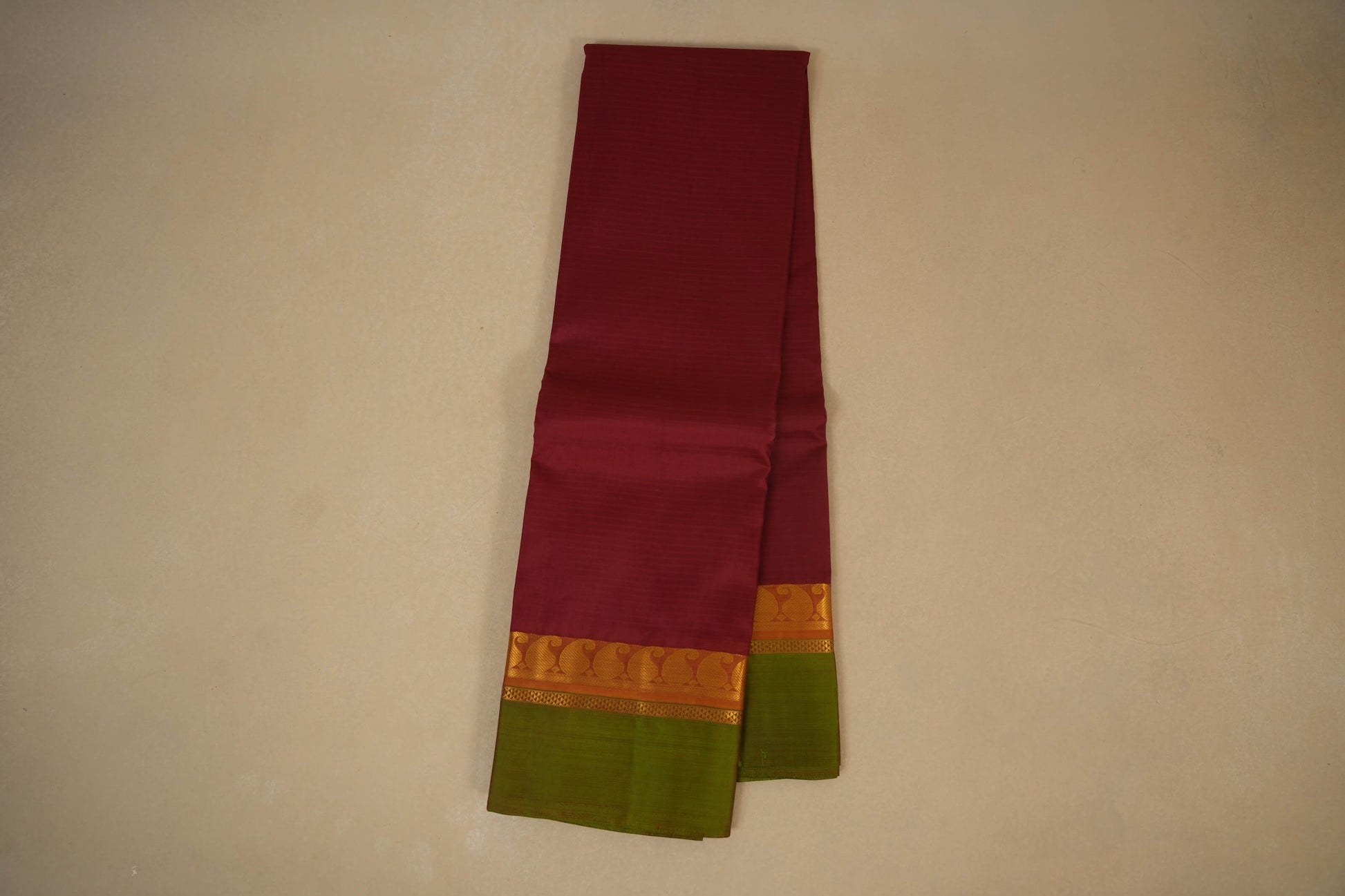 maroon kanchivaram silk saree