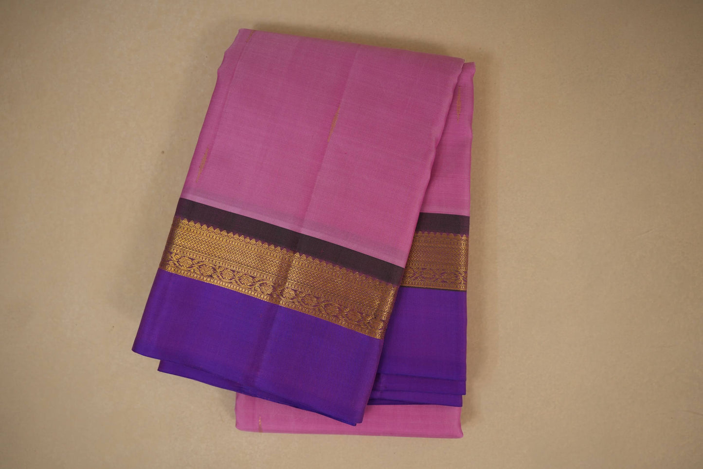 Baby Pink kanjivaram Silk Saree
