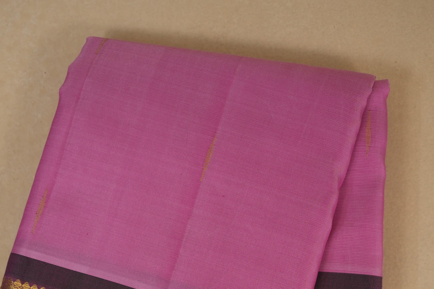 Baby Pink kanchipuram Silk Saree body