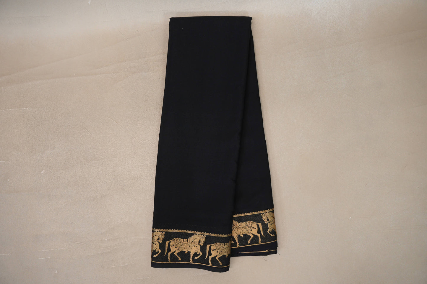 Online Black Mysore Silk Saree