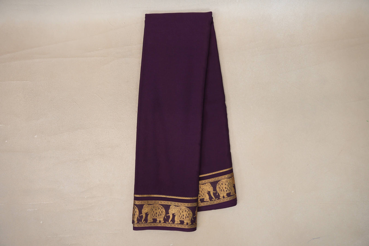 Online Deep Purple Mysore Silk Saree