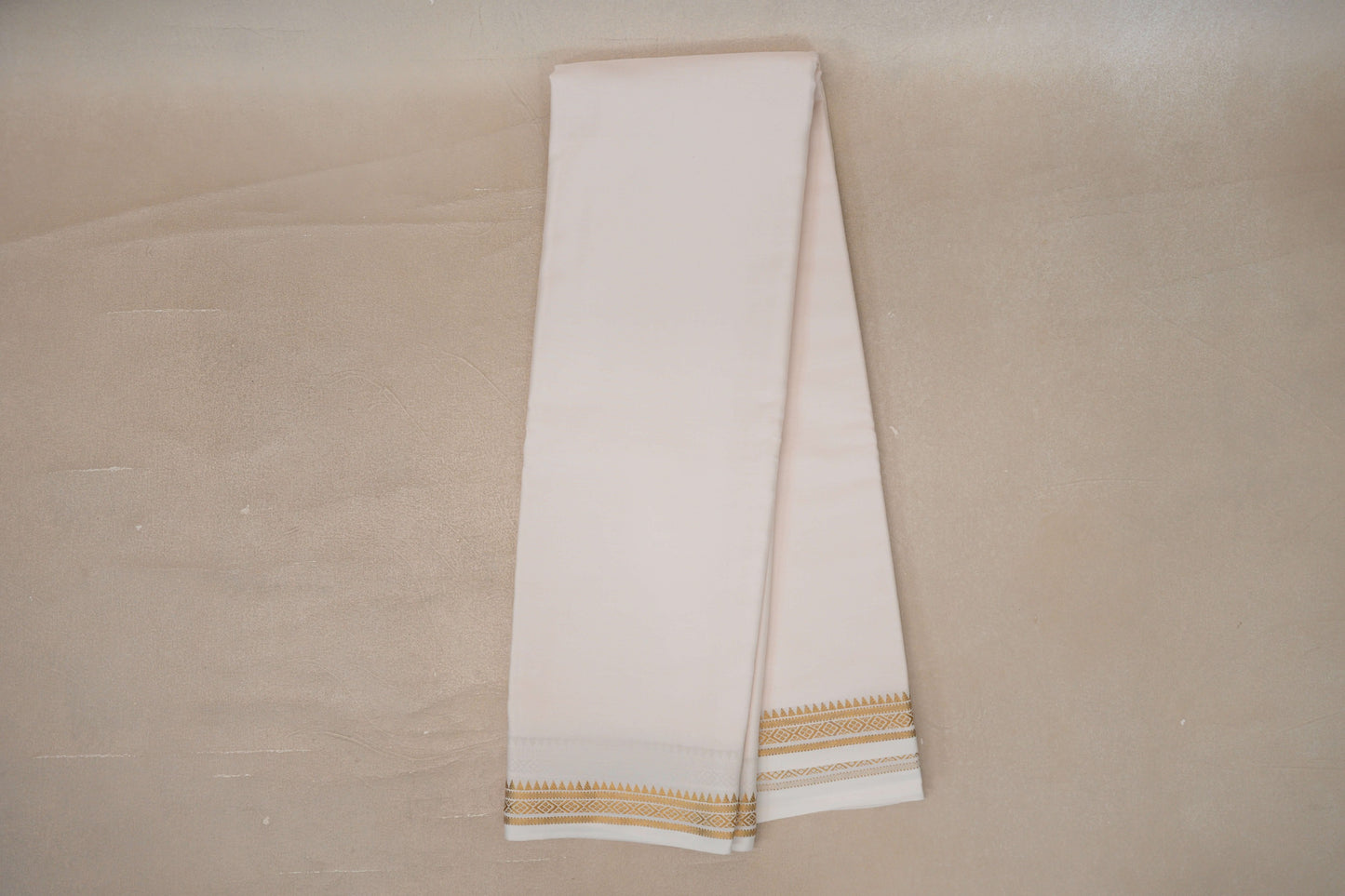 Online Cream Mysore Silk Saree