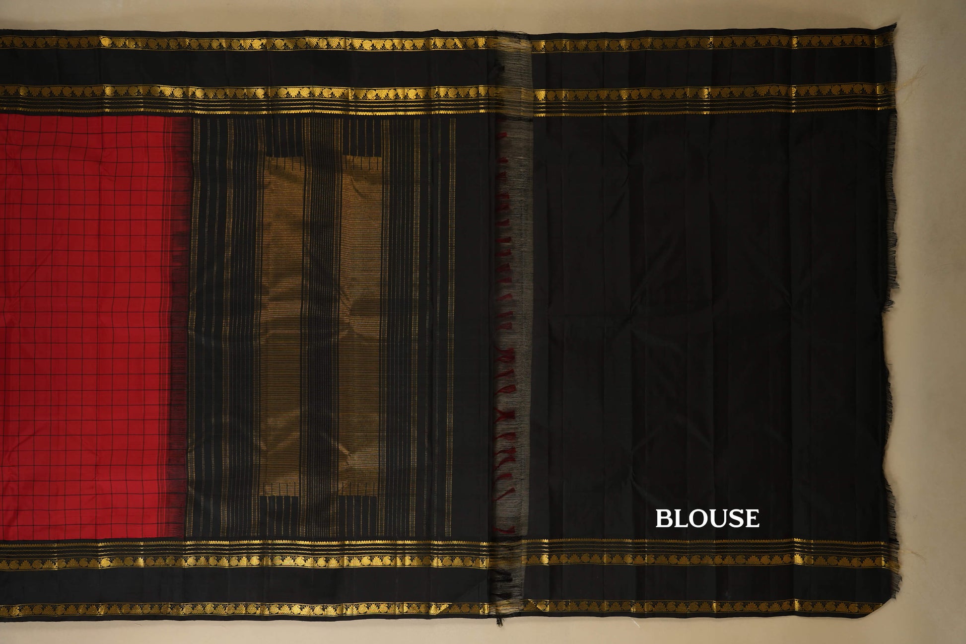 vintage kanjivaram silk saree blouse