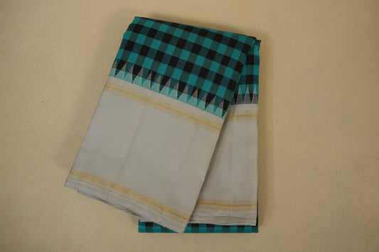 Multi color vintage kanjivaram silk saree