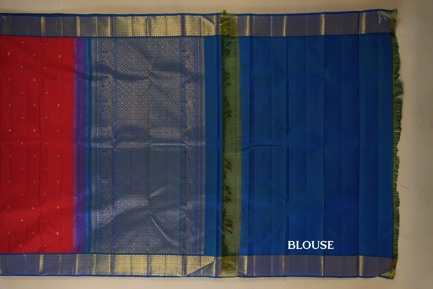 vintage kanjivaram silk saree blouse