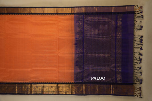 vintage silk cotton saree paloo