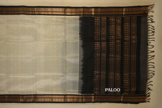 vintage silk cotton saree paloo