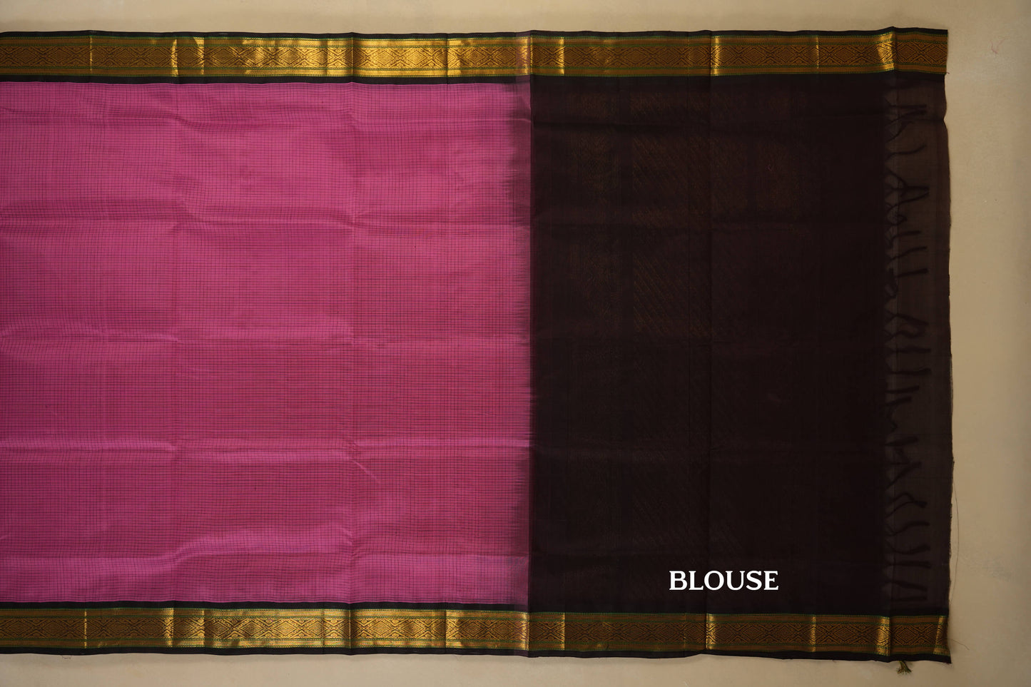 vintage silk cotton saree blouse