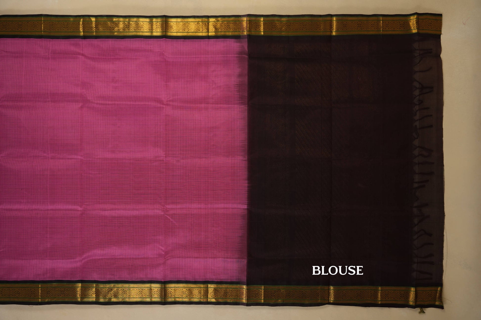 vintage silk cotton saree blouse