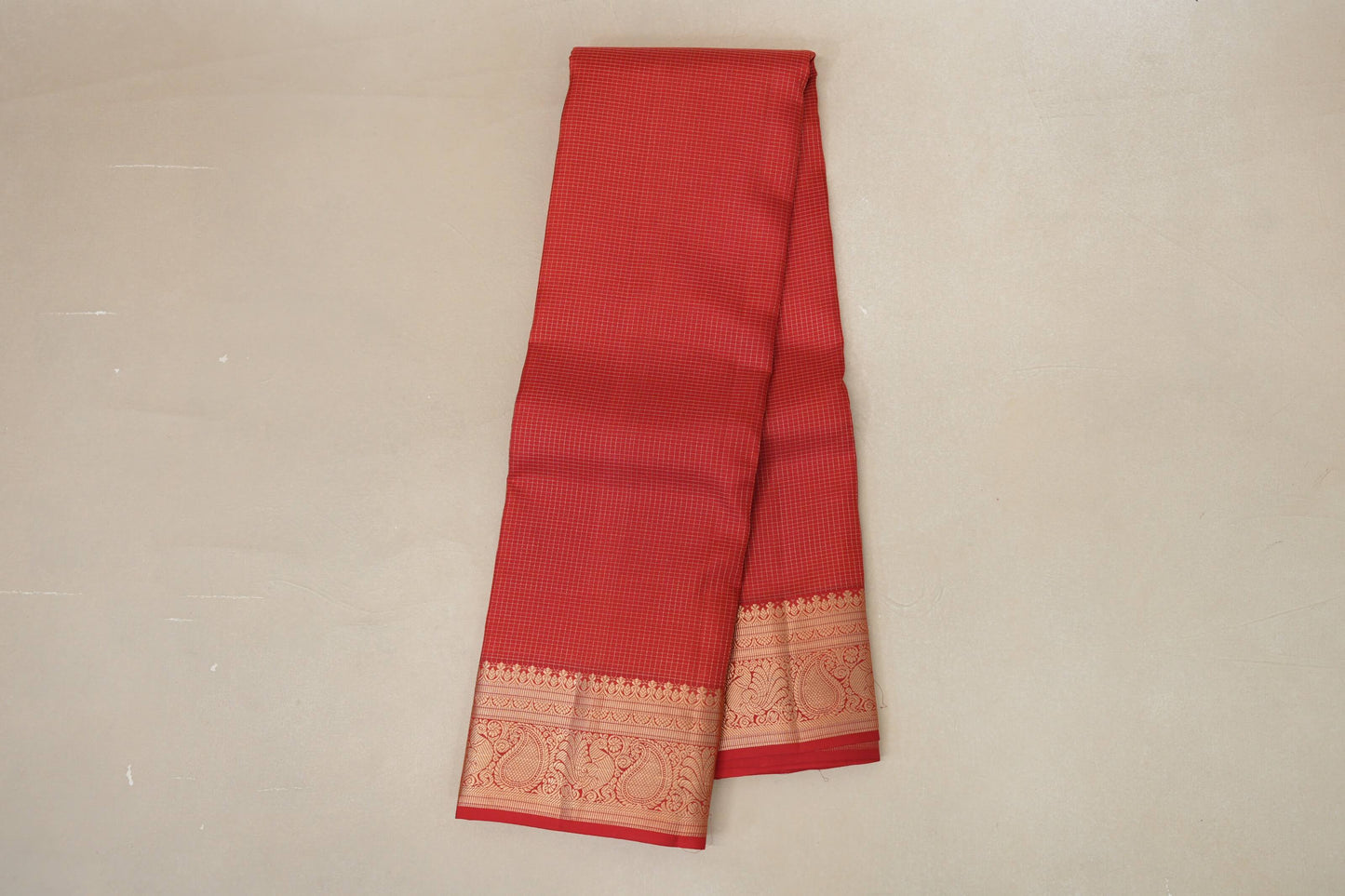 Red Light Weight Kanchipuram Silk Saree SS8798