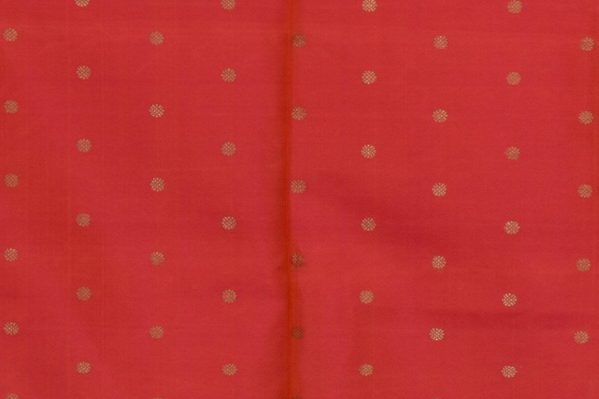 Dual tone of pink and orange Rettai Pettu Kanjivaram Silk Saree RB002