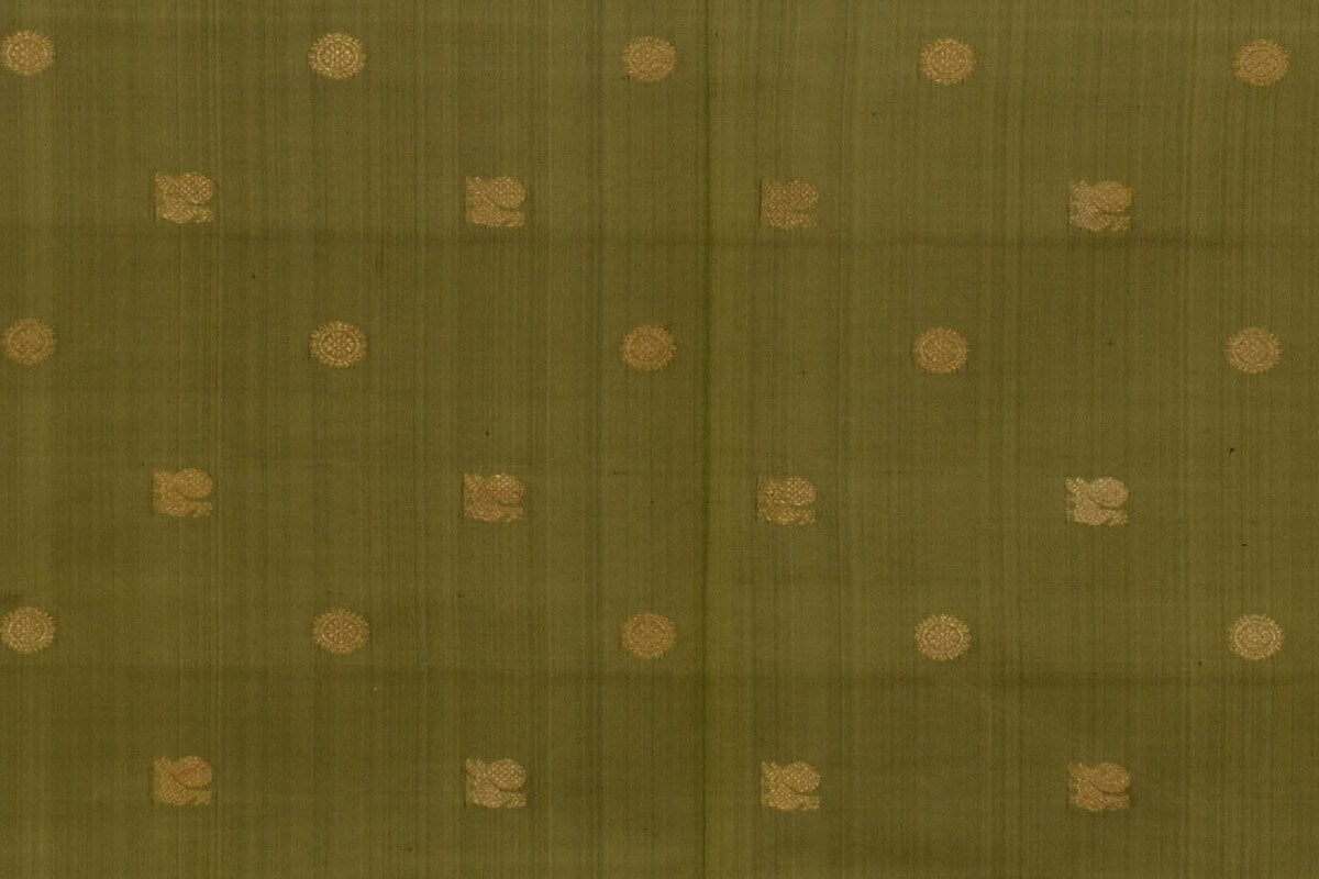 Dual tone of light green and black Rettai Pettu Kanjivaram Silk Saree RB004