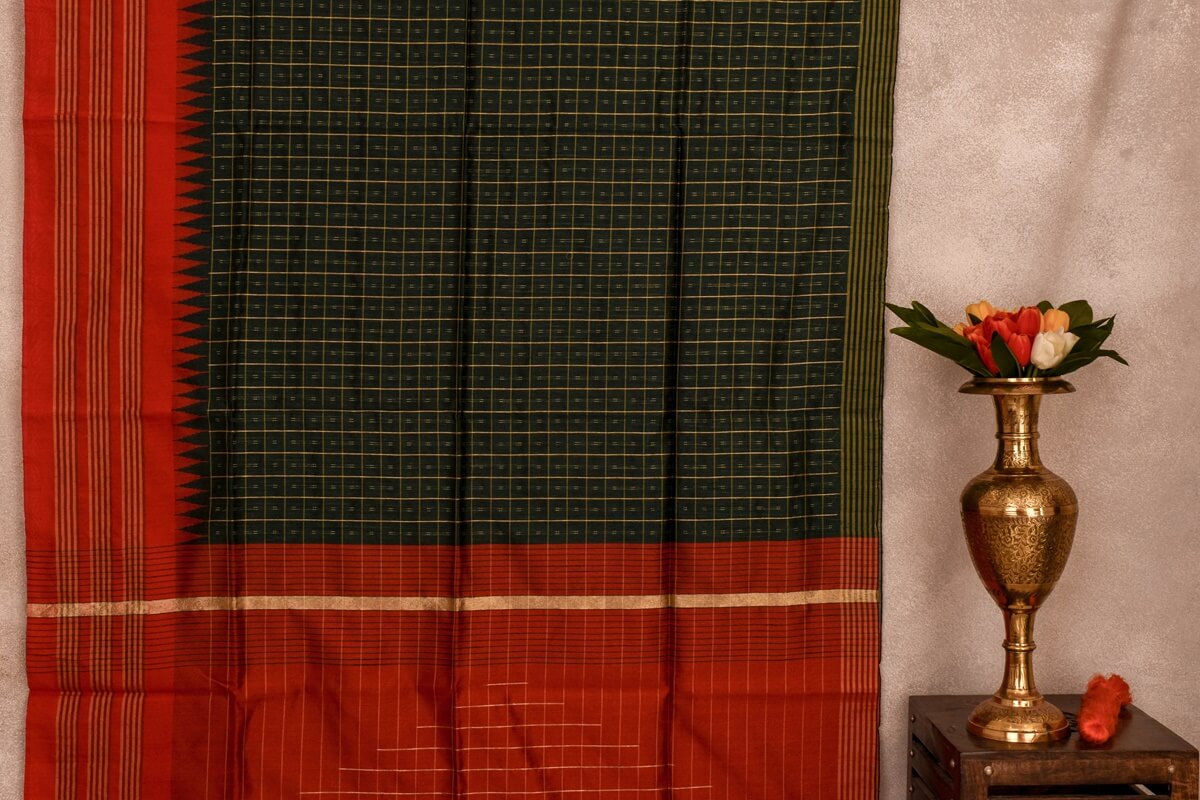 Blended cotton saree SS3645