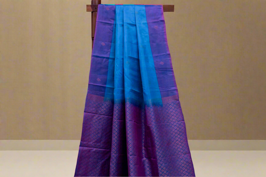 Blue Light Weight Kanjivaram Silk Saree AC1344