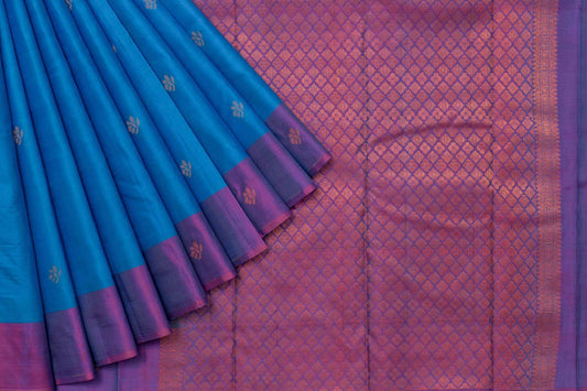 Blue Light Weight Kanjivaram Silk Saree AC1344