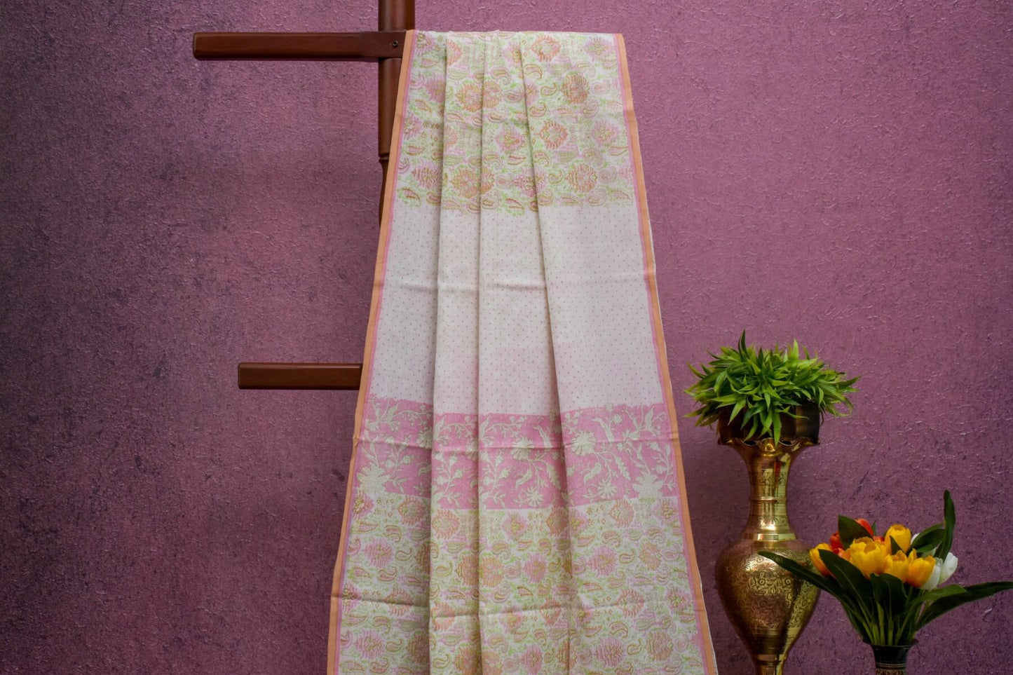 Block print Cotton Saree SS4751