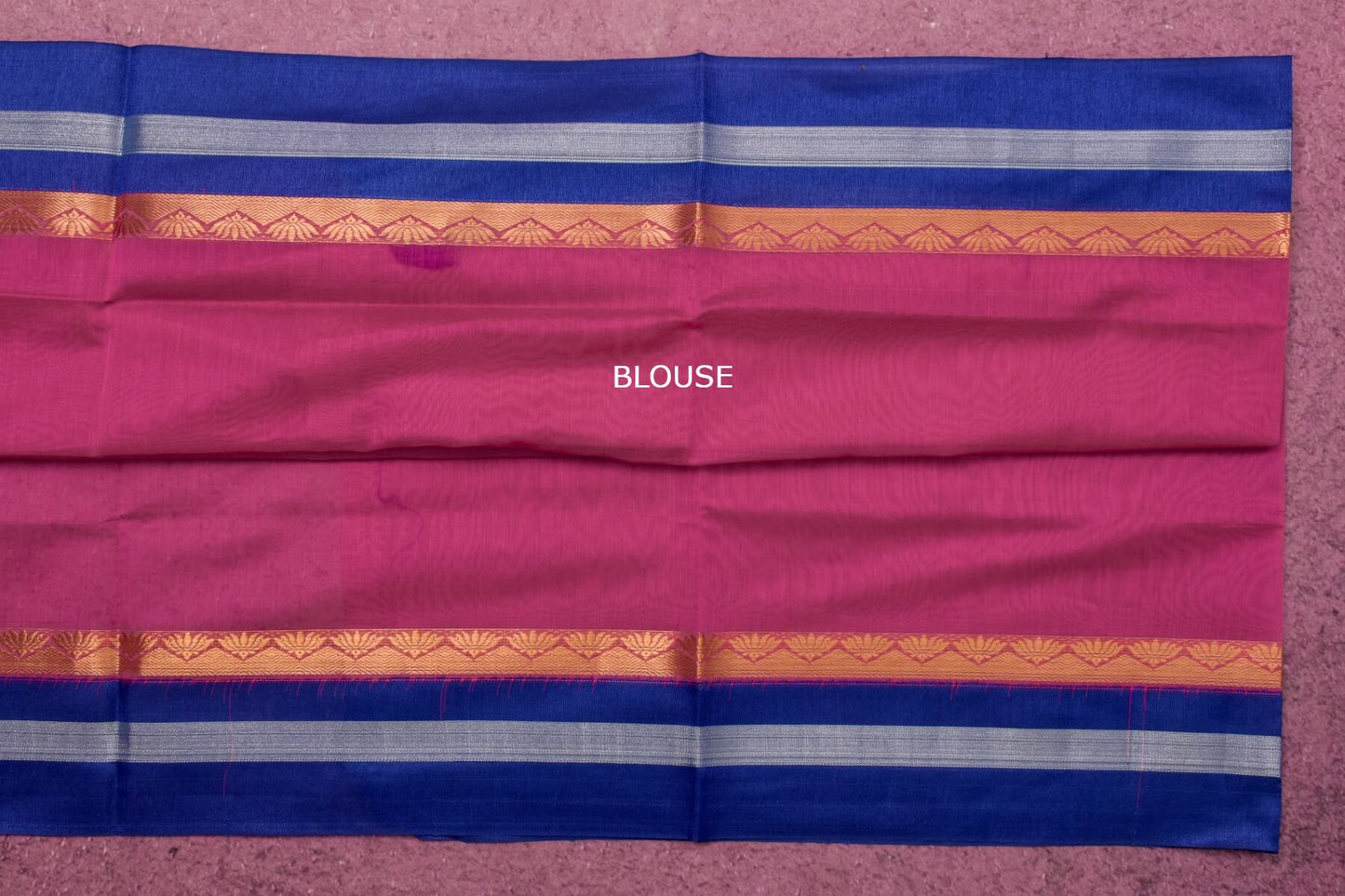 Pink Kora Cotton Saree SS4808