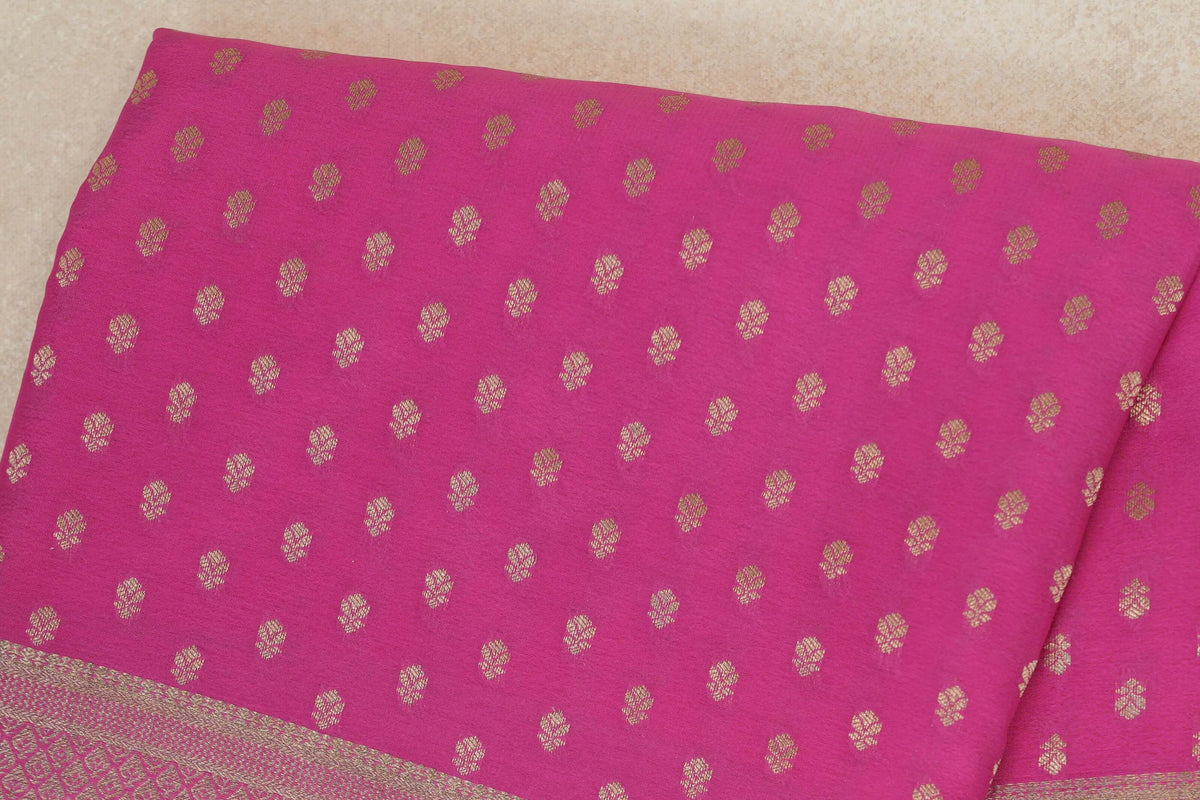 Rani Pink Mysore Silk Saree body