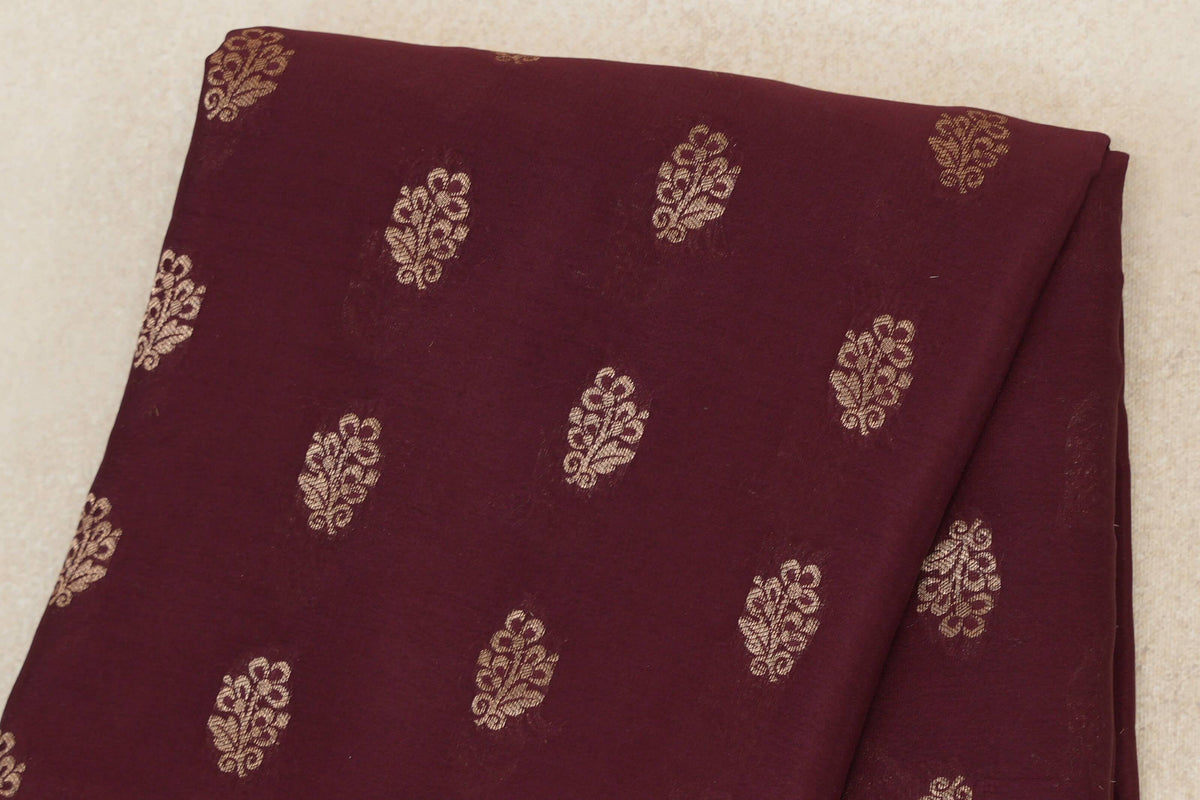 Wine Maroon Mysore Silk Saree body