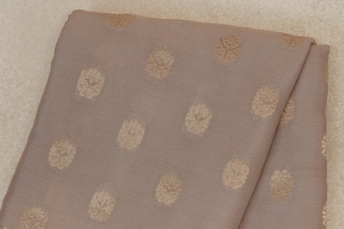 Dark Beige Mysore Silk Saree body