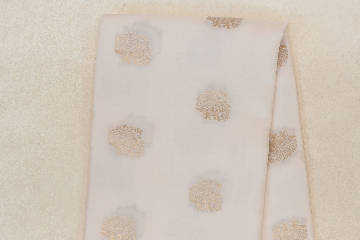Cream Mysore Silk Saree body
