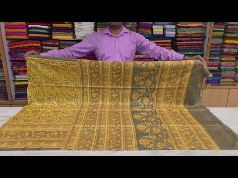 Ajrakh Silk Saree RB104