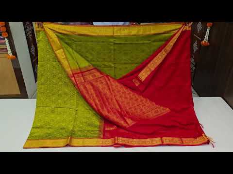Semi Silk Cotton Saree SS5754