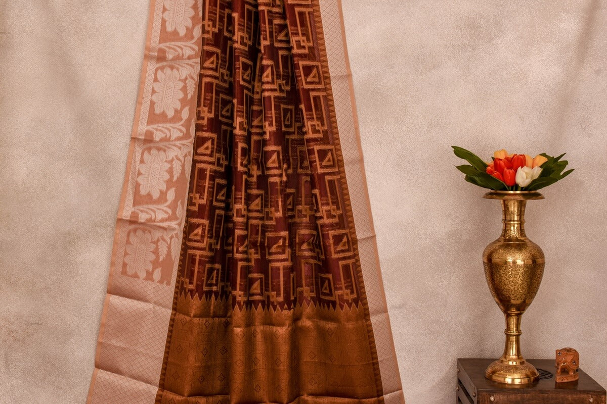 Blended cotton saree SS3529